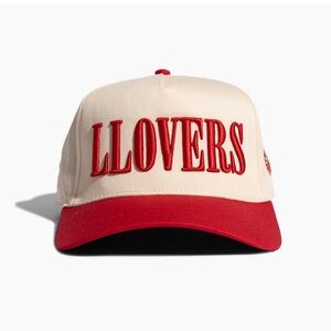 LLOVERS Red and Cream Cap